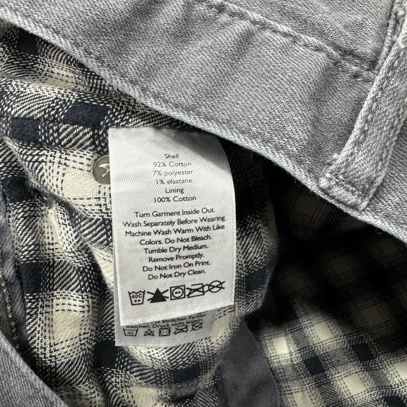 Eddie Bauer Jeans Womens 8 Petite Gray Lined Boyfriend Relaxed Medium Wash Denim - Picture 8 of 9